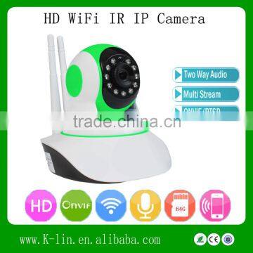 High Quality HD 720P IP Camera Wireless WIFI With Pan/Tilt SD Card Slot 1.0 Megapixel CMOS Lens and IR Cut 720P(1080X720P)