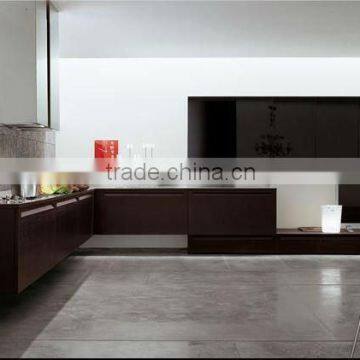 High quality wood veneer kitchen cabinet