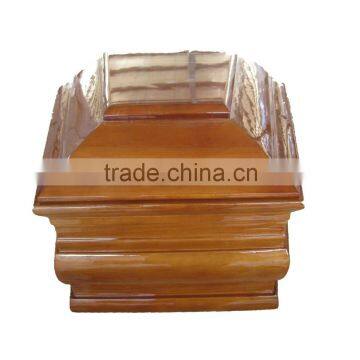 Italian Radiata Pine Wood With Handle Coffin photo-2