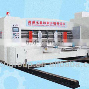 flexo printing slotting and die cutting machine