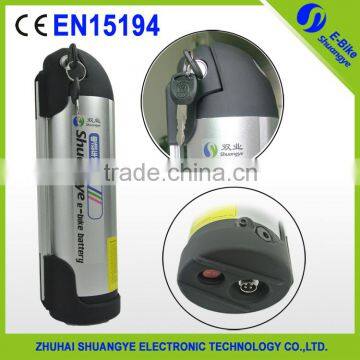 Shuangye hot sale 36v 10ah electric bike li ion battery