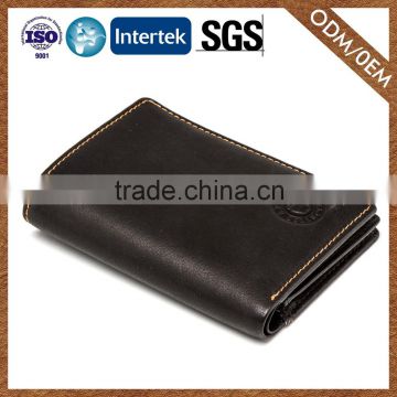 2016 Top Sale Simple Design High Quality Men'S Genuine Leather Purse