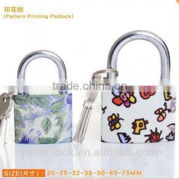 Whosale Best Price High Quality Pattern Printing Atomic key Padlock