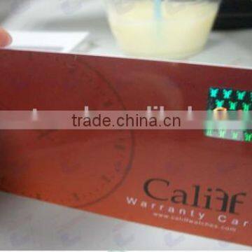 High quality anti fake label pvc business card with hologram plastic card                        
                                                                                Supplier's Choice