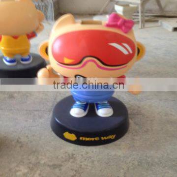 Fiberglass Cartoon Little Kids for Donation FRP Money Box for USA event decoration