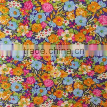 new wholesale chiffon fabric printed fabric CDC lining fabric for dress