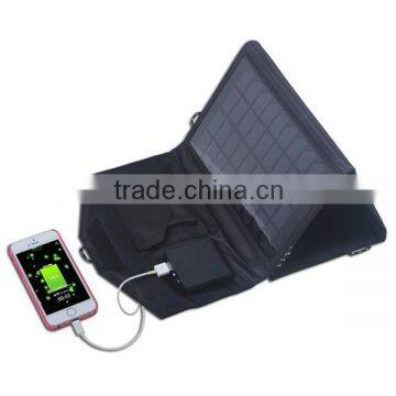 10.5W Folding Dual Output Solar Panel Kit for Camping Mobile Camera Charger photo-2