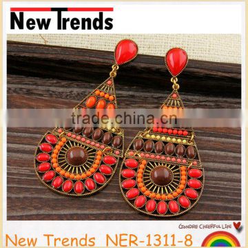 Elegant Bohemia style fashion earring designs new model earrings