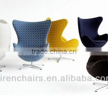 Fabric egg swivel chair