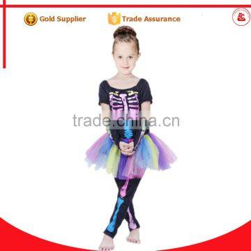 sexy cosplay girls tutu dress party halloween skeleton neon costume for girls