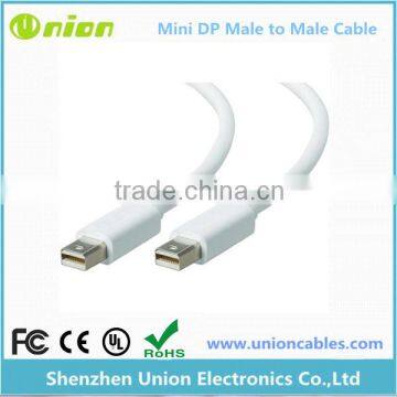 Mini Display Port Male to Mini Displayport Male Cable 6ft