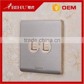 BIHU stainless steel single double rj45 connector female socket price low