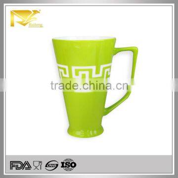 Drinkware die cut glazed 20oz green ceramic a mug, mug cup, mugs and cups