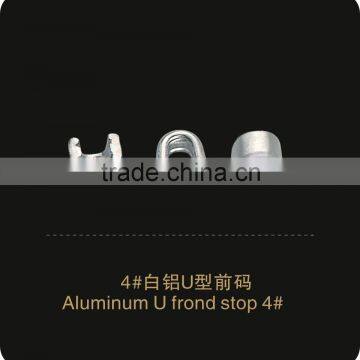 Aluminum U Top Stoppper No.4 zipper garment accessories