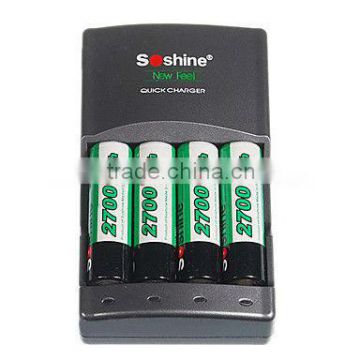 Soshine AA/AAA Quick Battery Charger With Delta V|SC-U1