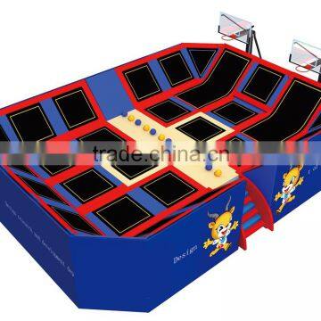 Kaiqi Playground Equipment Trampoline with high quality KQ60153D