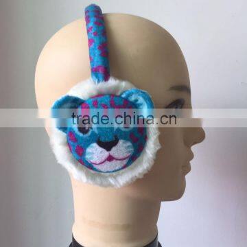 Fox / owl / Rabbit / Leopard Cartoon children knitted plush winter Warm children Telescopic earmuffs 2016 children accessories