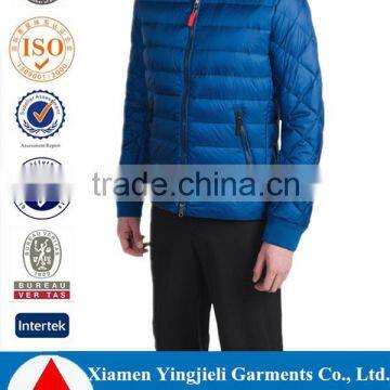 Fashion design mini-ripstop nylon shell with offset diamond quilting on sleeves best down coats for men