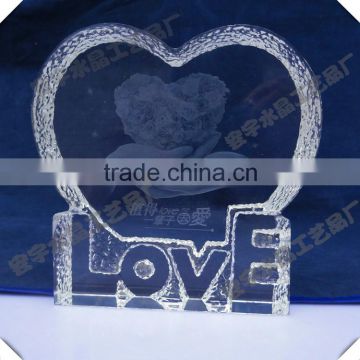 hot sale crystal love photo frame