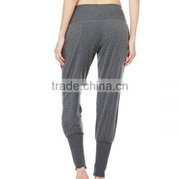 Relaxed Fit Ribbed Hem Cuffs Unique Hot Girls Yoga Pants photo-6