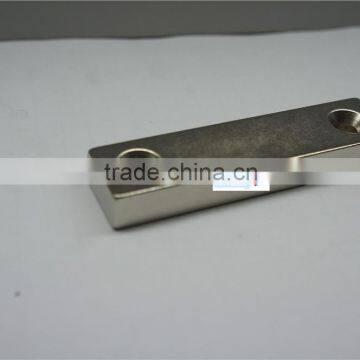 Customized Strong N35-N52 ndfeb Magnet bolck with sink hole conterhole