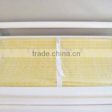 Yellow Print Plush Dots Minky Changing Pad Covers