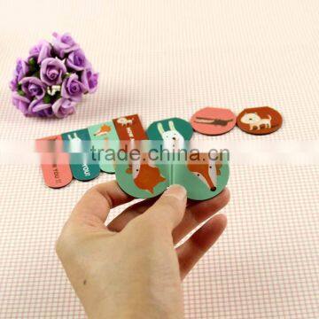 Lovely Cartoon Fancy Gift Bookmarks/Folding Magnetic Bookmark/magnetic clips/advertising promotional item gift printing bookmark