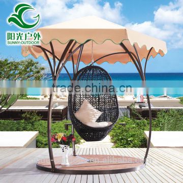 European style swing chair garden swing hanging chair cushions high quality