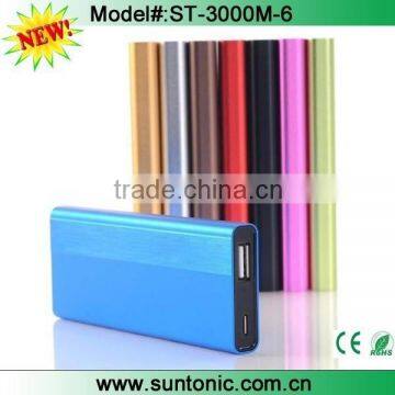 3000mAh Ultra-Compact Portable Lipstick-Sized External Power Bank Battery Charger Pack for iPhone 6/5/4, iPad, iPod, Samsung