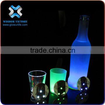 halloween Event Decorating Materials Small Fast Selling Items Fashional Cheap Custom FlashingLight Blue Glass Bottles