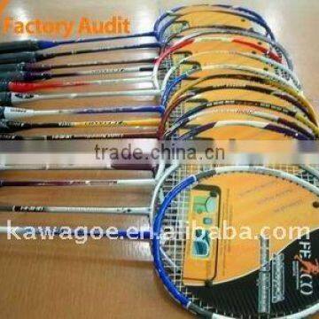 Badminton racket aluminium and steel