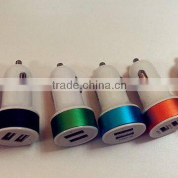 hot sales 2 port car charger for iphone