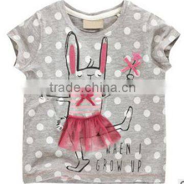 wholesale baby girls cotton t shirt high quality baby t shirt for summer