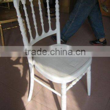 White Wood Napoleon Chair For Wedding Chair