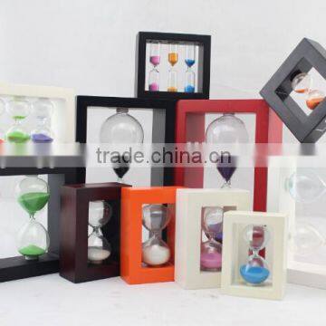 Fashion Decoration Wooden Sand Timer Hourglass Hour Glass photo-3