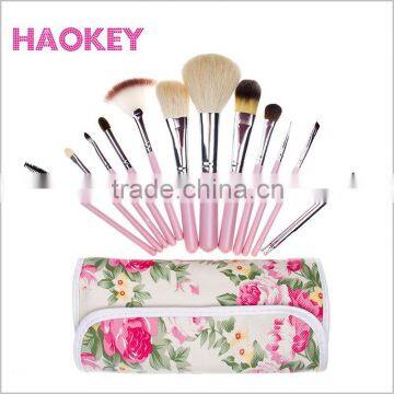 12pcs Aluminum Ferrule Wool Hair Cosmetic Woolen Brush Set photo-4