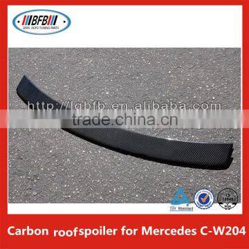 Trunk Boot Spoiler Carbon Fiber V Style Wing Lip for Mercedes C class W204 Roof spoiler