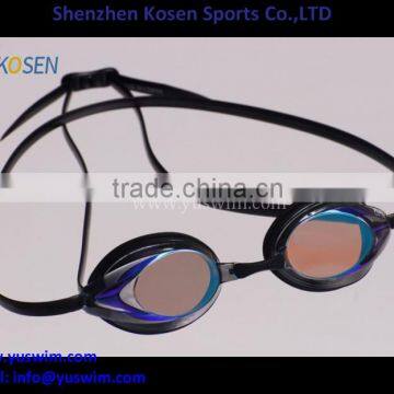 Fashion design swim goggle with degree prescription myopic lens from 150~800 degress with diopter