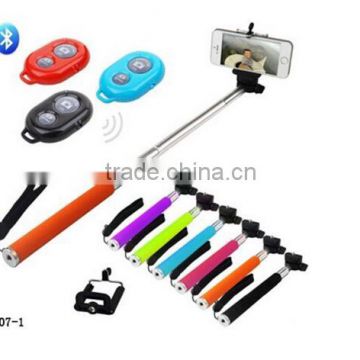 Portable Handheld monopod Wireless Bluetooth Remote Shutter for camera &mobile phone,/Mobile phone self timer lever/Mobile phone