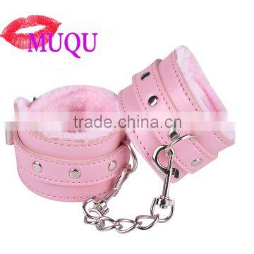 china wholesale price cheap novelty design pu leather sex handcuffs