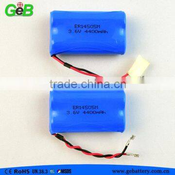 ER14505M 3.6V 4400mAh power type lithium battery pack