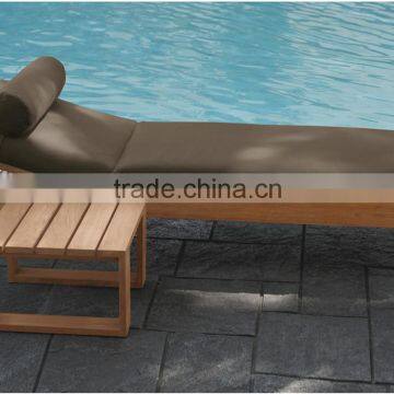 Outdoor Beach Swimming Pool Daybed Aluminum Folding Webbed Lawn Chair Chaise Lounge photo-3