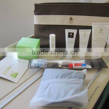 Brown Deluxe airline amenity set for business class