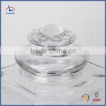 Best Selling Clear Juice Glass Jar Square Glass Water Dispenser Tap Jar With Water Faucet photo-6