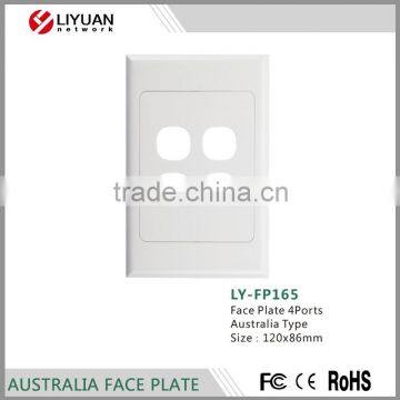 LY-FP165 Australia network faceplate RJ45 faceplate