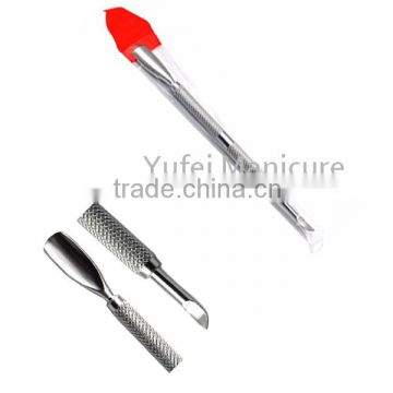 Silver stainless steel nail cuticle stick /nail cuticle pusher