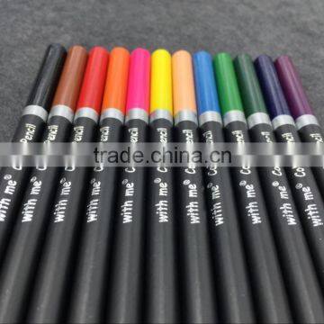 12c 7 Inch High Quality Color Dipped Matt Black Round Bar Color Pencil photo-4