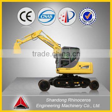 construction machinery 8ton mini farm machinery walking excavator