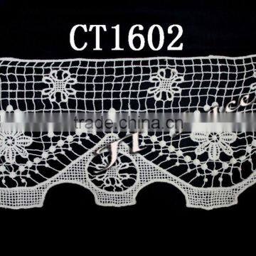 Hot sell !Cotton guipure lace trim for garments CT1602