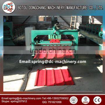 Metal roofing sheet roll forming machine, trapezoidal corrugated sheet metal roof making machine